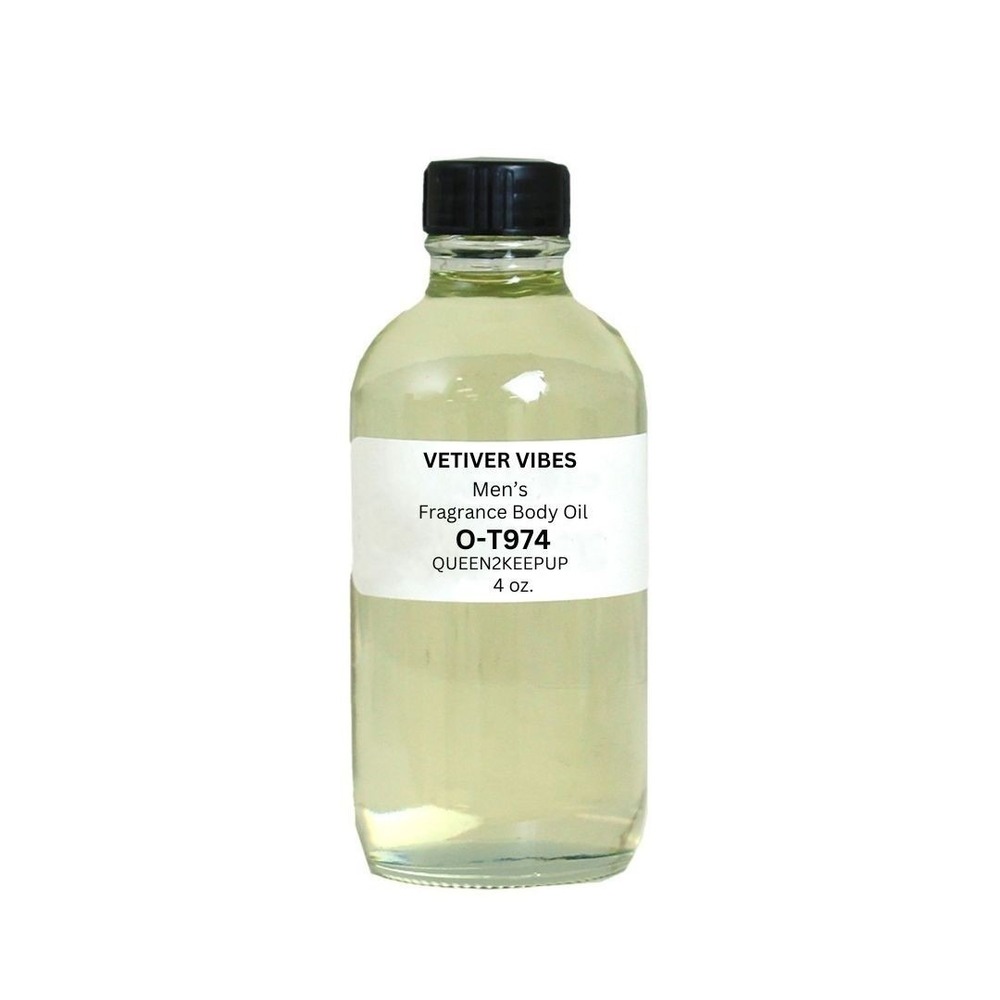 Vetiver Vibes (Men) Body Oil 4 oz Fragrance All Natural Scent